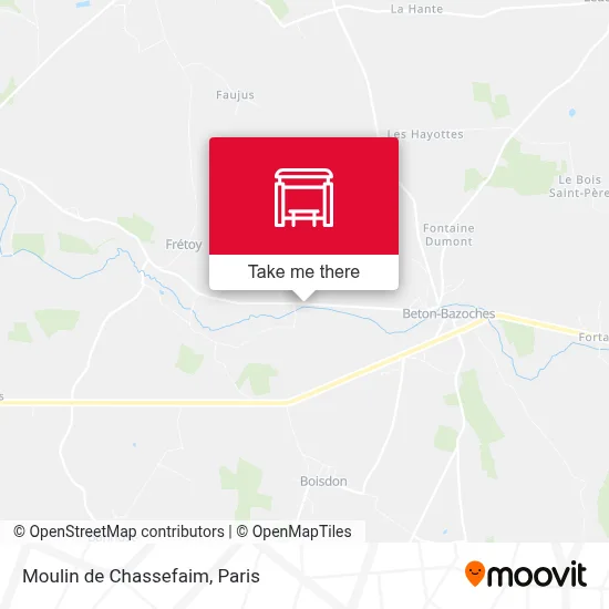 Mapa Moulin de Chassefaim