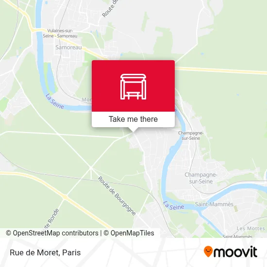 Mapa Rue de Moret