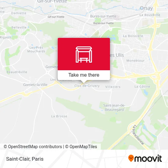 Saint-Clair map