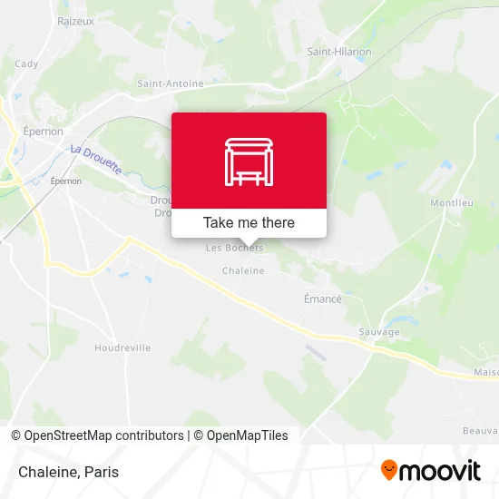 Chaleine map