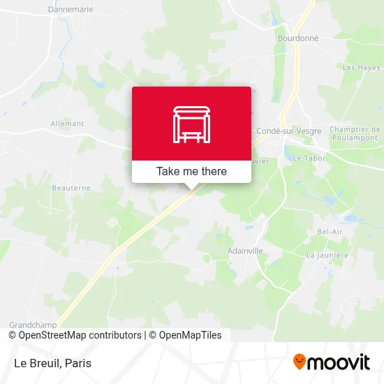 Le Breuil map