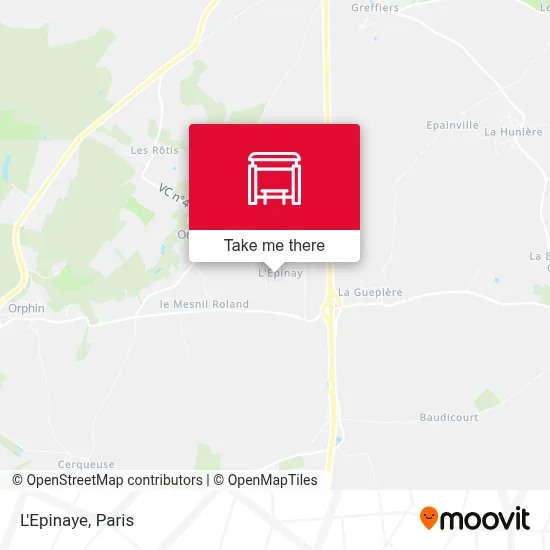 L'Epinaye map