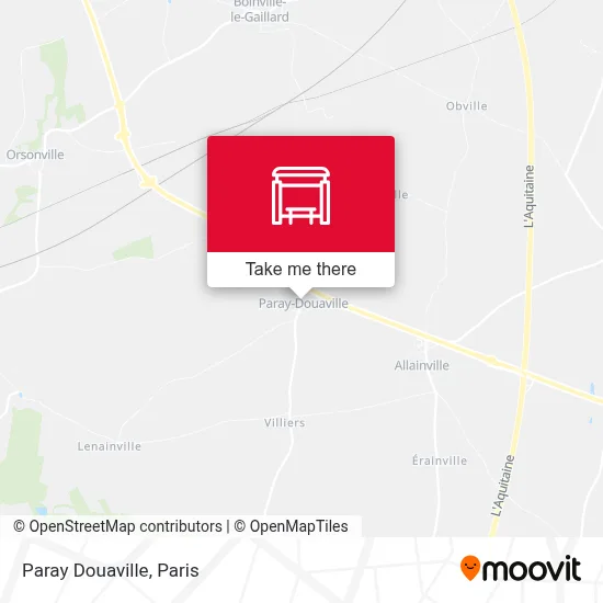 Paray Douaville map