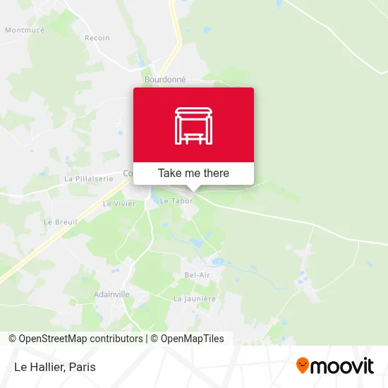 Le Hallier map