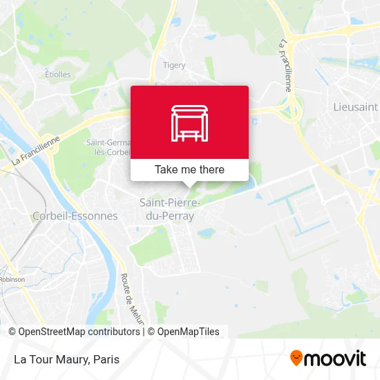La Tour Maury map