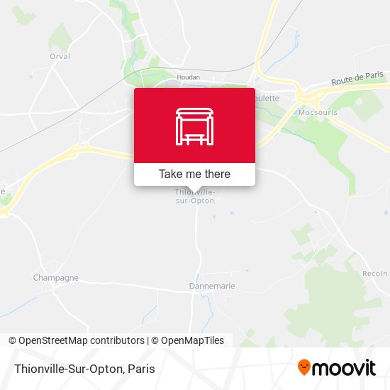 Mapa Thionville Sur Opton