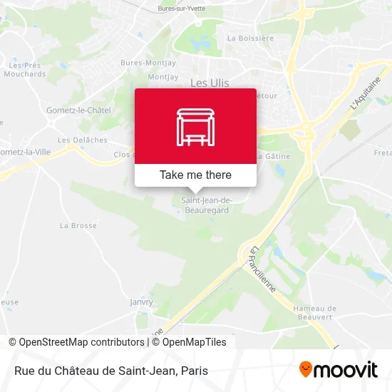 Mapa Rue du Château de Saint-Jean