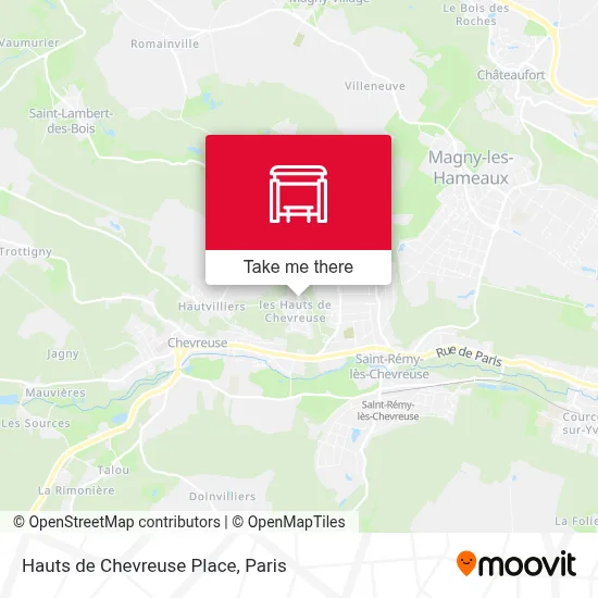 Hauts de Chevreuse Place map