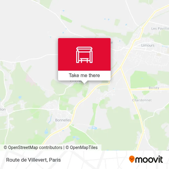 Route de Villevert map