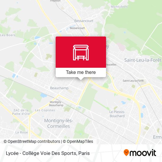 Lycée - Collège Voie Des Sports map