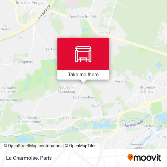 La Charmoise map