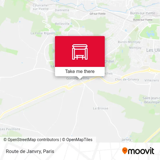Route de Janvry map