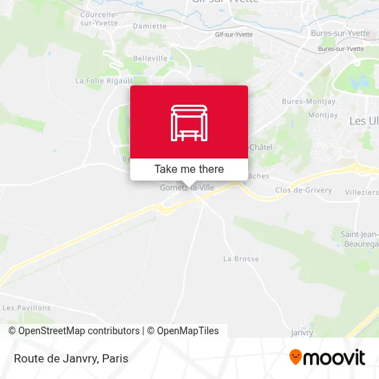 Route de Janvry map