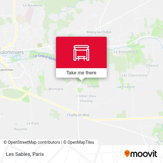 Les Sables map