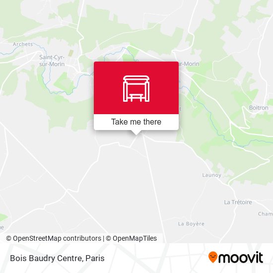 Mapa Bois Baudry Centre
