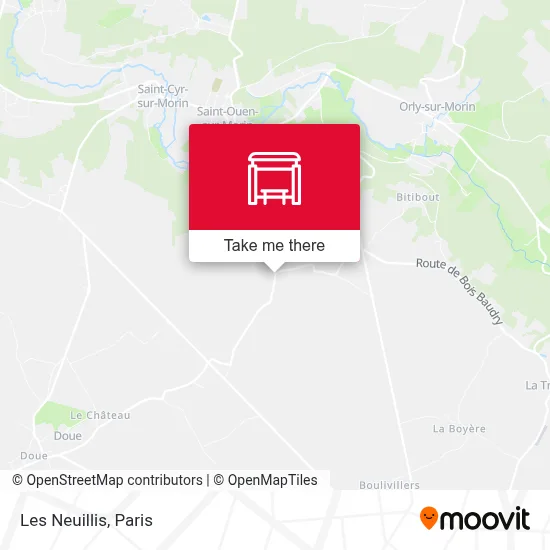 Les Neuillis map