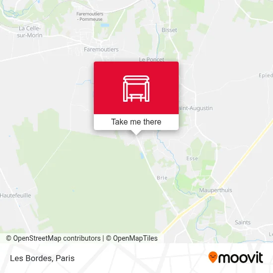 Les Bordes map
