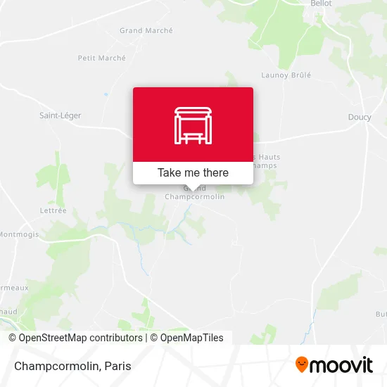 Mapa Champcormolin