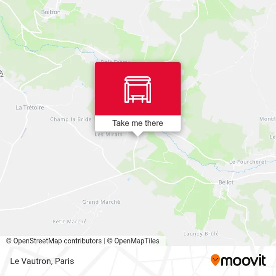 Le Vautron map