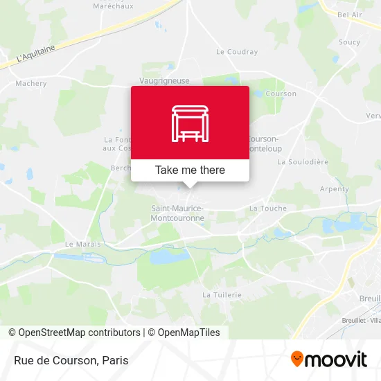 Mapa Rue de Courson
