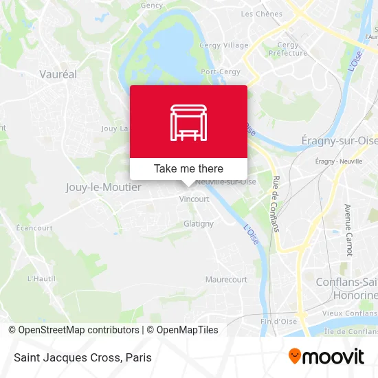 Croix Saint-Jacques map