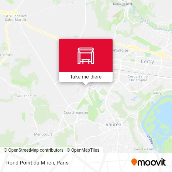 Mapa Rond Point du Miroir