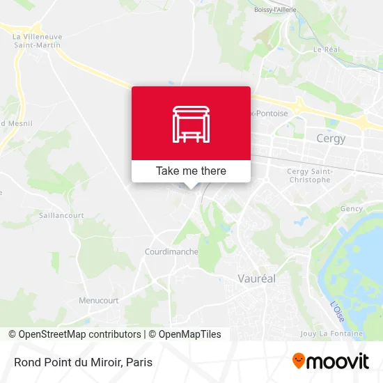 Mapa Rond Point du Miroir