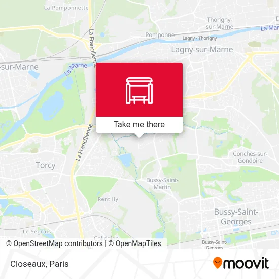 Closeaux map