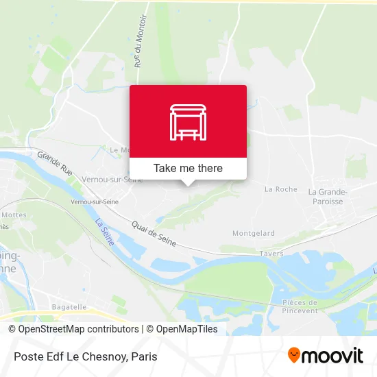 Poste Edf Le Chesnoy map