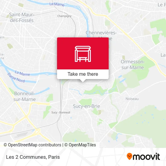 Les 2 Communes map