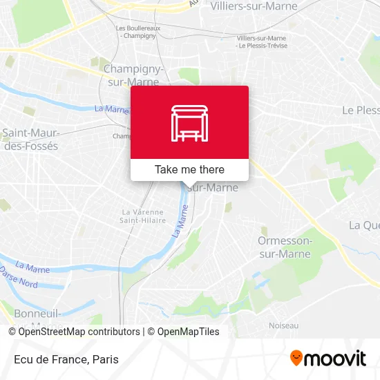 Ecu de France map