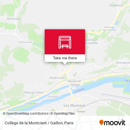 Collège de la Montcient / Gaillon map