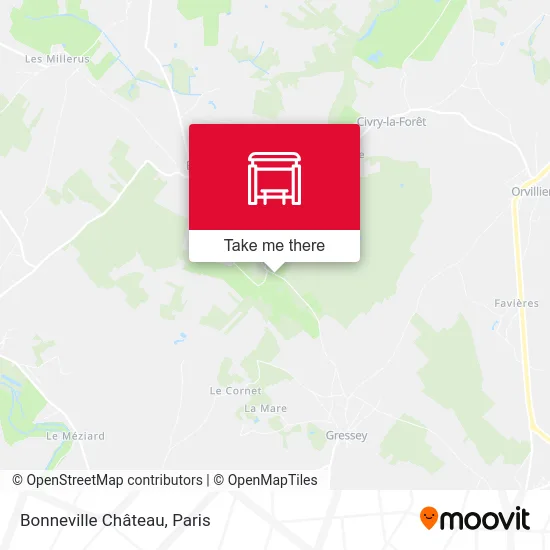 Bonneville Château map