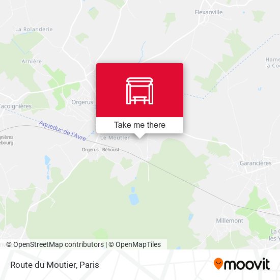 Mapa Route du Moutier