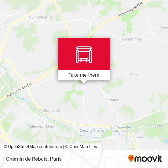 Chemin de Rebais map