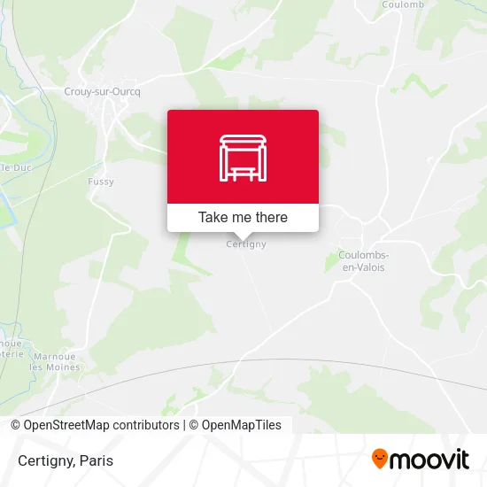 Certigny map