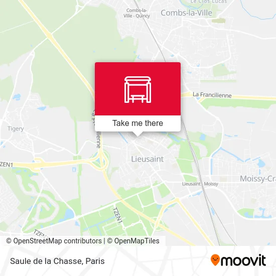 Mapa Saule de la Chasse