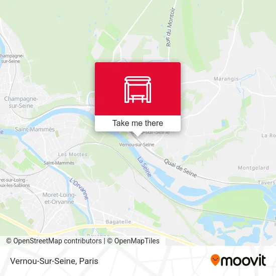 Vernou-Sur-Seine map