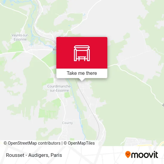 Mapa Rousset - Audigers