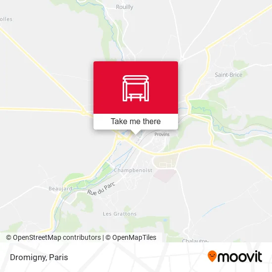 Dromigny map