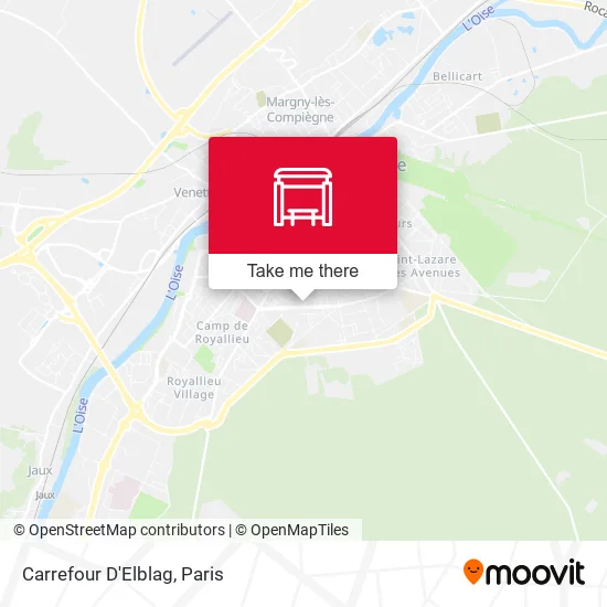 Carrefour D'Elblag map