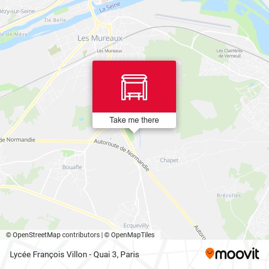 Lycée François Villon - Quai 3 map