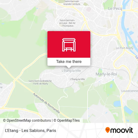 L'Etang - Les Sablons map