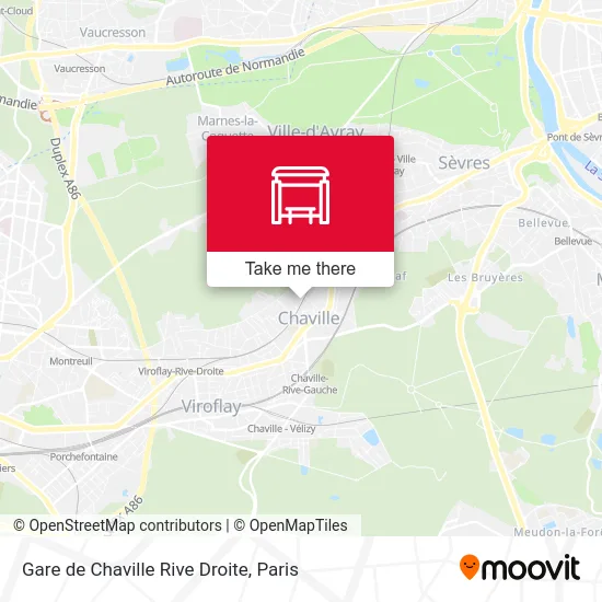 Gare de Chaville Rive Droite map