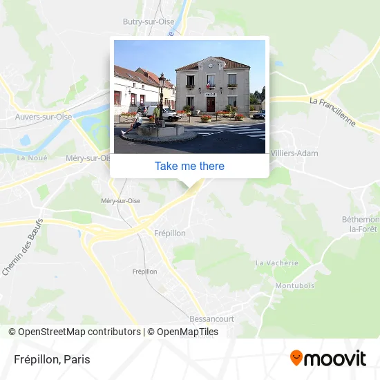 Frépillon map