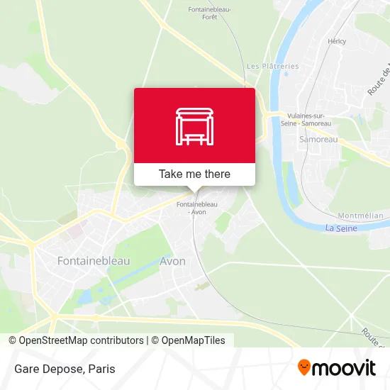 Gare Depose map