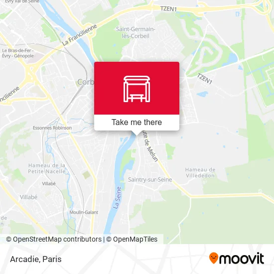 Arcadie map