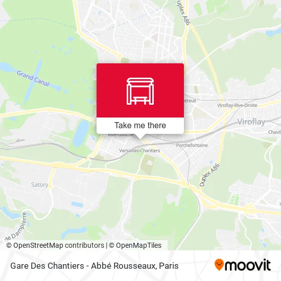 Gare Des Chantiers - Abbé Rousseaux map
