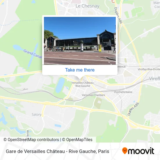 Gare de Versailles Château - Rive Gauche map