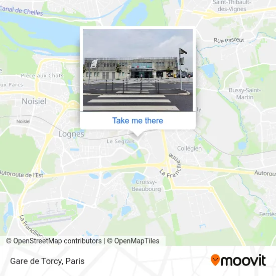 Gare de Torcy map